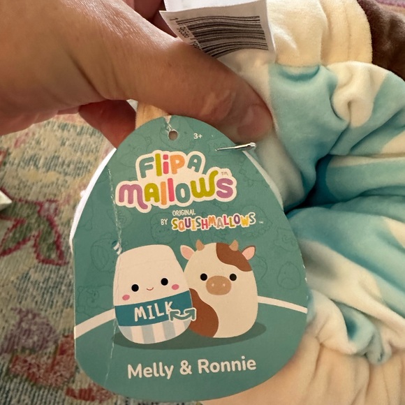MELLY 🔁 RONNIE 🥛🐄 Milk & Cow Flip A Mallows Original Squishmallows ☆》NWT《☆ - Picture 5 of 5